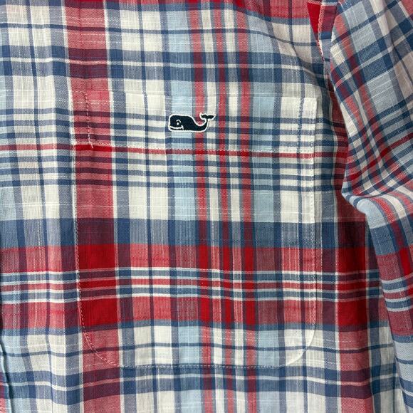 Vineyard Vines Mens Size M Classic Fit Tucker Shirt Button Up Cotton Plaid - Picture 8 of 14